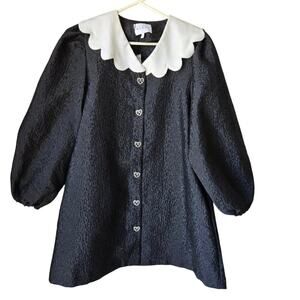 Mable Adara Peter Pan Collar Mini Dress NWT Size Small